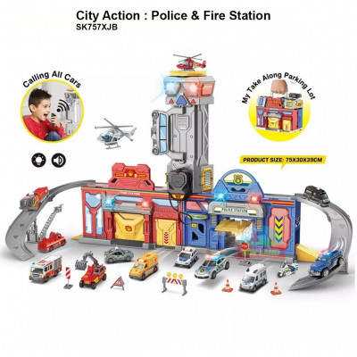 City Action : Police & Fire Station-SK-757XJB